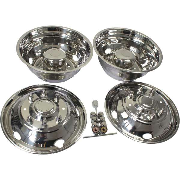 1999-2002 Ford F450/550 19.5" Dually Wheel Simulator 8 Lug Dual Rim Cover 4 pcs