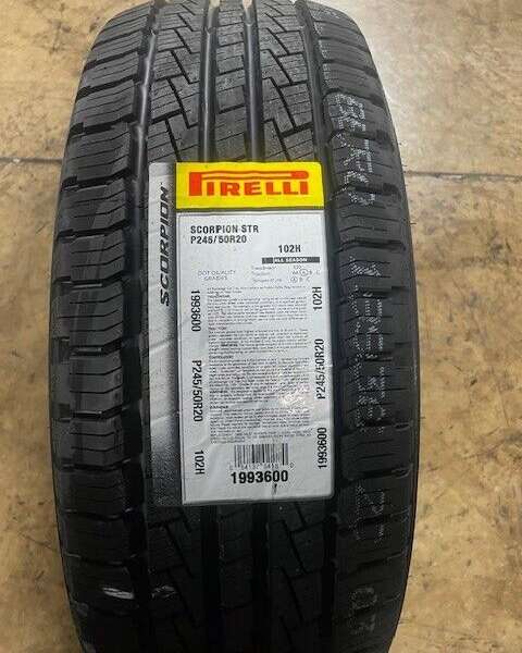 2 (Two) Pirelli Scorpion STR P245/50R20 102H Tires 65000 Mile 2454520