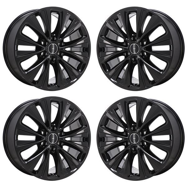 20" LINCOLN NAVIGATOR GLOSS BLACK EXCHANGE WHEELS RIMS FACTORY OEM 10025 2003...