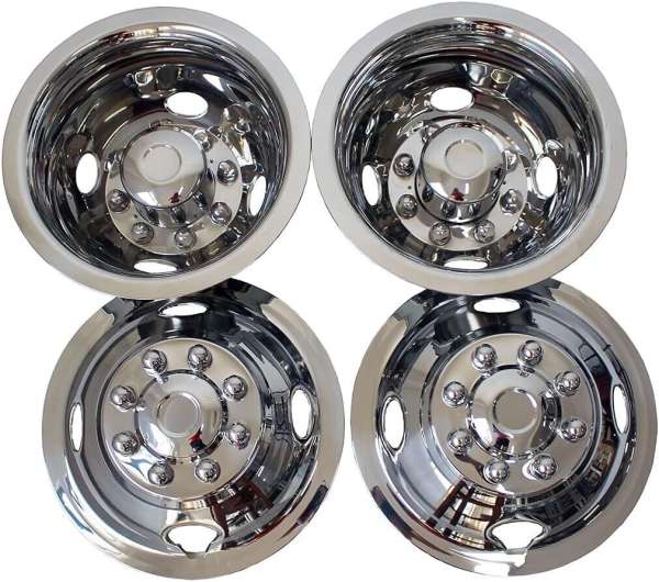 4 Ford E350/E450 Van 16" 8 Lug Dually Wheel Skins Hub Caps Rim Simulators Covers