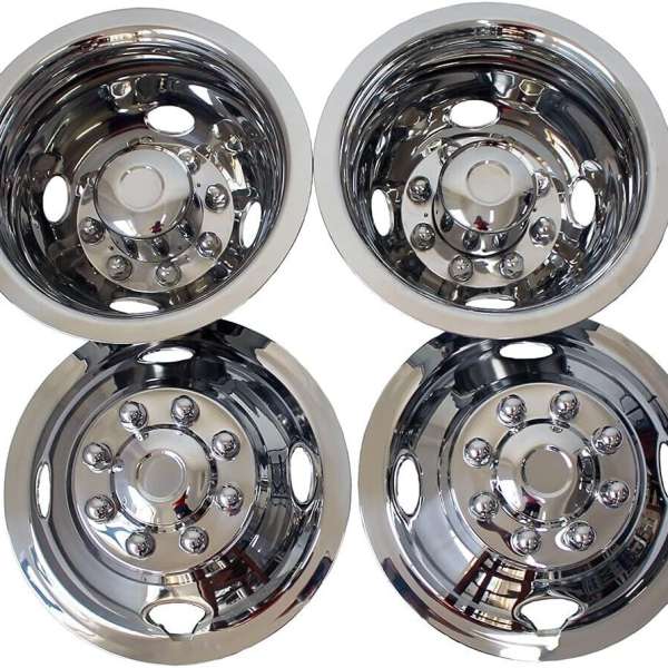 4 Ford E350/E450 Van 16" 8 Lug Dually Wheel Skins Hub Caps Rim Simulators Covers