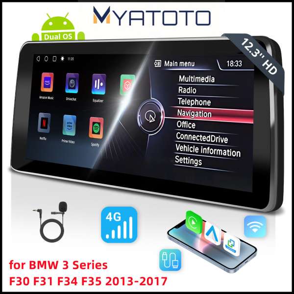 ATOTO Car Radio for 2013-2017 BMW 3 Serie NBT System Carplay/Android Auto 12.3''