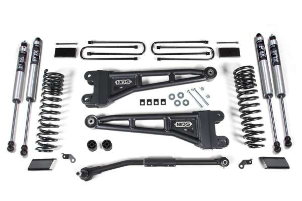 BDS2200FS | 3 Inch Full Suspension Lift Kit (Front & Rear) w/Radius Arm | FOX 2.0 Shocks | Compatible with Ford F250/F350 Super Duty (23-24) 4WD