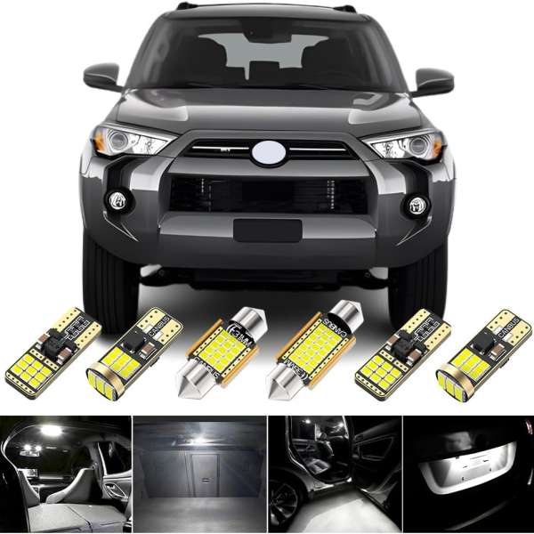 BMT xms Car Interior LED Light Kit Replacement for Toyota 4Runner 2010 2011 2012 2013 2014 2015 2016 2017 2018 2019 2020 2021 2022 2023, Super Bright 6000K LED Light with...