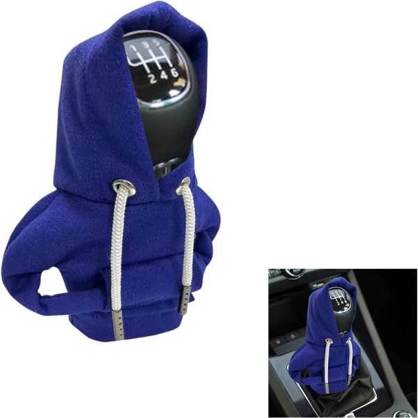 Car Gear Shift Cover, Fashionable Hoodie Car Shift Knob, Winter Warm Gear Shift Knob Cover Sweater Shirt,Auto Interior Accessories Shift Knob,Universal Car Decor Accessories