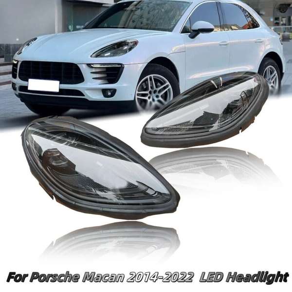 Car Headlights For Porsche Macan 2014-2022 upgrade to 2023 Matrix Led （One Set