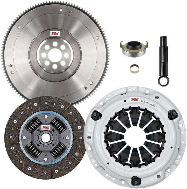 ClutchMax Performance Stage 2 Clutch Kit with Flywheel Compatible with 2003-2012 Honda Accord 2012-2015 Civic Si 2004-2014 Acura TSX 2013-2015 ILX (CP08148HDFW-ST2)