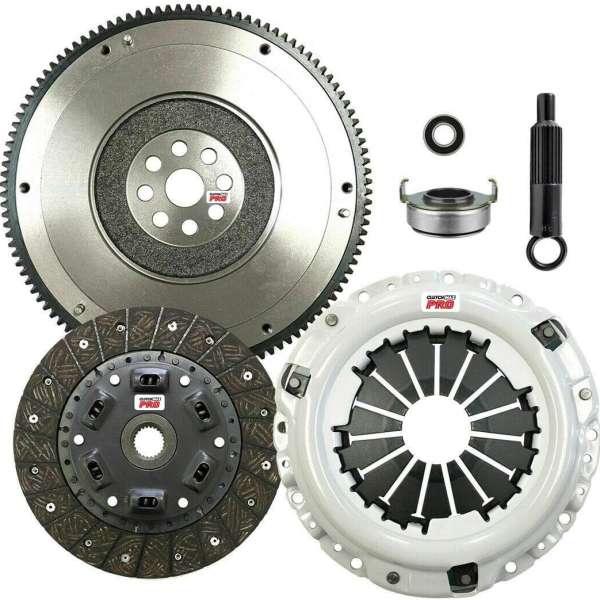 ClutchMaxPRO Performance Stage 2 Clutch Kit with Flywheel Compatible with 94-01 Acura Integra 99-00 Honda Civic Si 94-97 Civic Del Sol VTEC 97-01 CR-V B16 B18 B20 (CP08026HDFW-ST2)