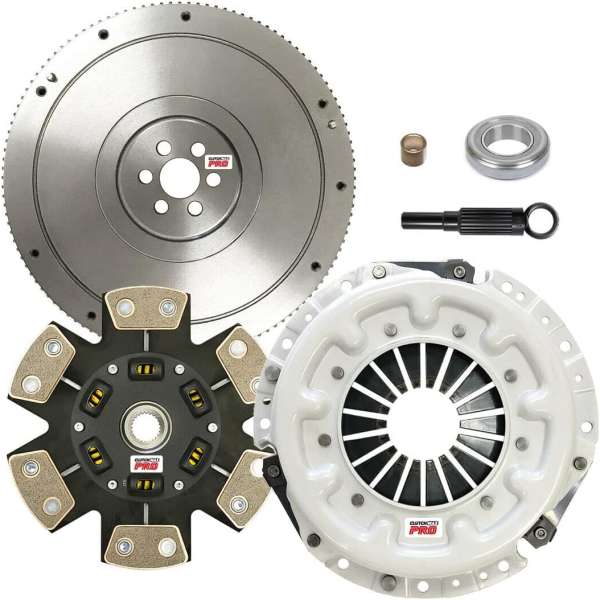 ClutchMaxPRO Performance Stage 3 Clutch Kit & Flywheel Compatible with 1983-1996 Nissan 720 D21 Pickup 2.0L 2.4L 2WD 4WD (CP06038HDCFW-ST3)