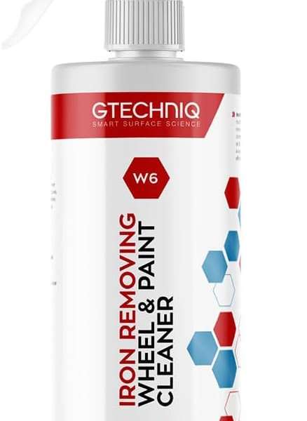 Gtechniq W6 Iron and General Fallout Remover for Cars, Brake Dust Degreaser and Cleaner for Wheels, Rims and Paintwork, Safe on Coatings, 500ml