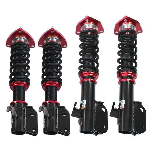 JDMSPEED New Red Full Coilover Struts Shock Absorbers Suspension Kit Replacement For Impreza WRX 2002-2007