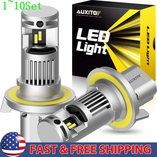 LED Bulb Durable Car H13 Lamps Super Bright Headlight High Low Beam 1-10Set