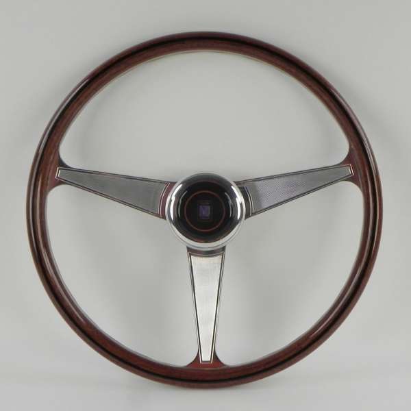 Nardi Steering Wheel - Anni 60-380mm (14.96 inches) - Wood with Polished Spokes - Part # 5012.39.3000