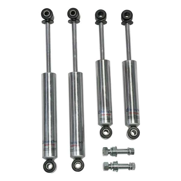 Set of 4 Chrome Performance Shocks Lowered For 63-86 Compatible with Chevy C10