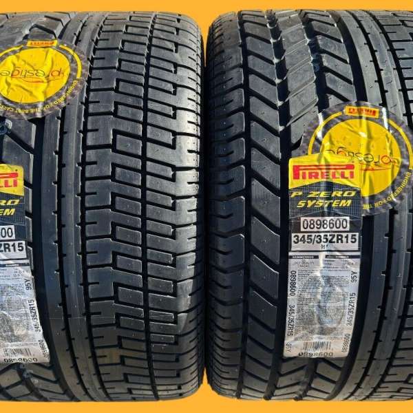 Set of TWO BRAND NEW 345/35ZR15 Pirelli P Zero System Collezione Tires 3453515