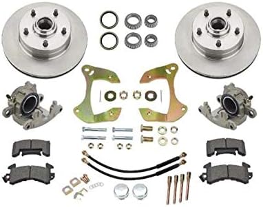 Speedway Motors Deluxe Disc Brake Kit, 1955-1964 Chevy Full-Size Car, For Stock Drum Brake Spindles Only, Improve Brake Performance with this Bolt-On Kit