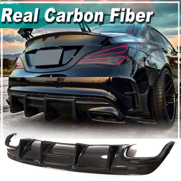 Sport & CLA45 AMG REAL Carbon Rear Bumper Diffuser For Mercedes Benz W117 C117