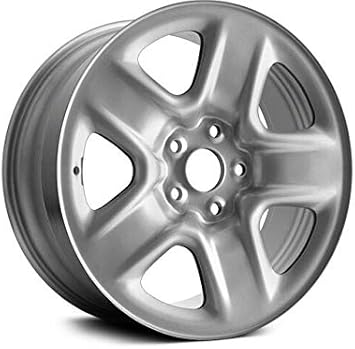 Steel Wheel - Silver - 5 Spoke - 5 Lug - 17 x 6.5 Inch - Compatible with 2006-2012 Toyota RAV4